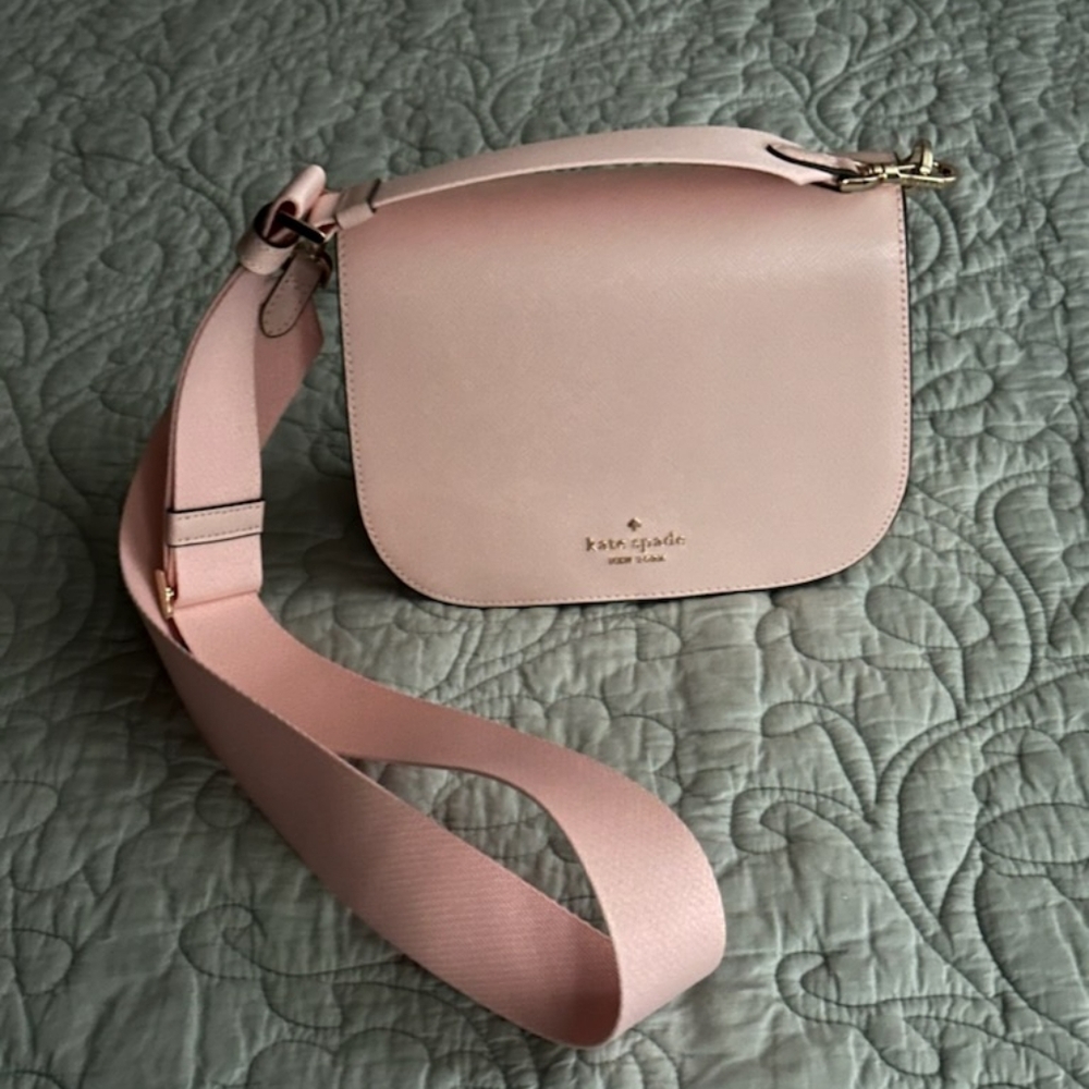 NWT Kate Spade Madison Saffiano Leather Saddle Bag